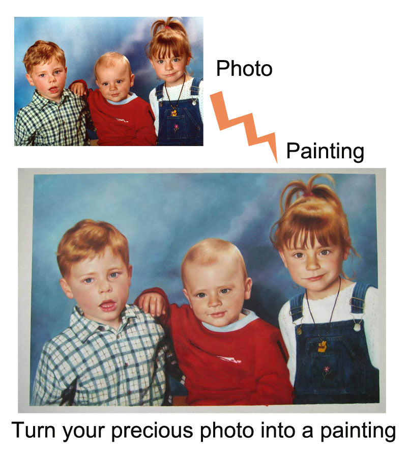 Photo to Custom Oil Painting (Ship in Rolled)